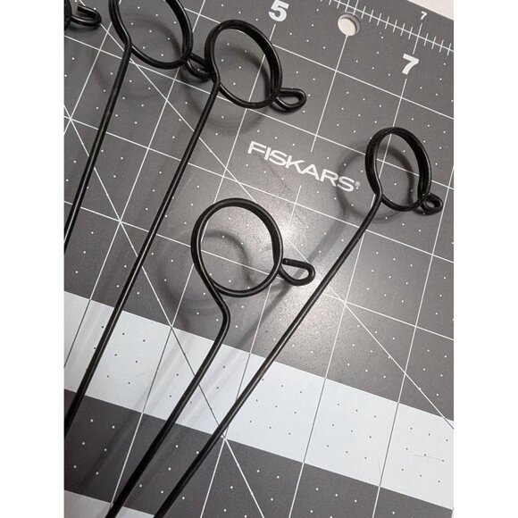 Baseball Photo Post Card Holder Decor Resin wire mit and ball 6 posts 13 inch - Picture 3 of 11